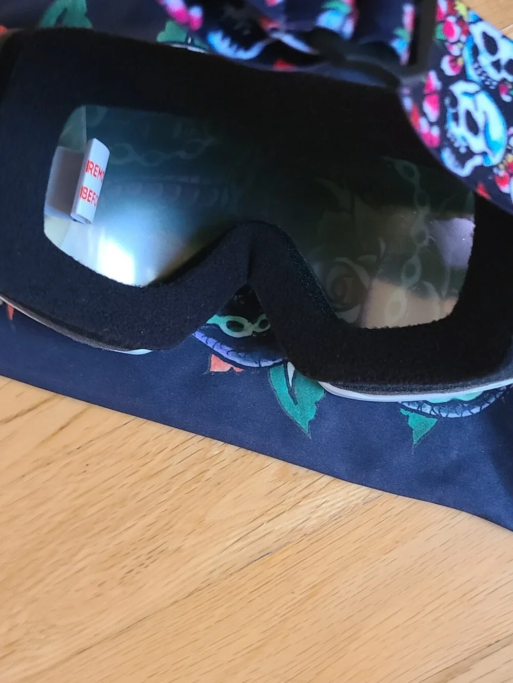 🆕️ Ed Hardy Ski Head Snowboard Ski Goggles - Black/White